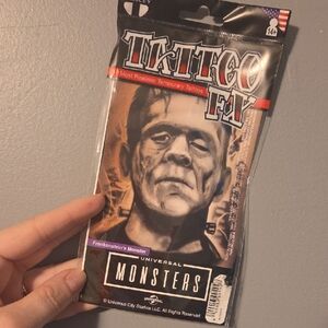 Universal Monsters Frankenstein Tattoo From Universal's Epic Dark Universe